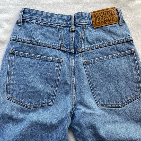 SOLD Vintage 80s Denim MARITHE FRANCOIS GIRBAUD Mom Jeans High Straight Size 26 - Picture 5 of 12